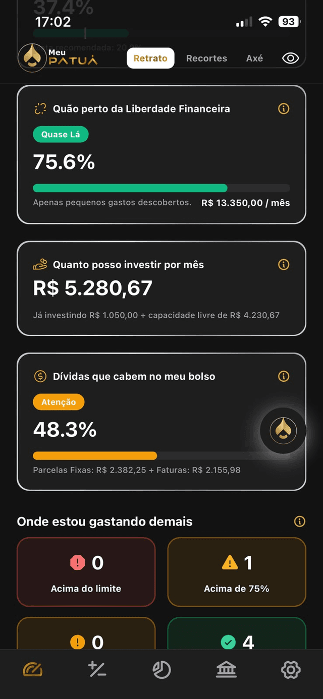 Retrato financeiro do Patuá
